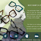 商品图片 20 | B08DF5QRXC | FEISEDY Oversized Square Blue Light Blocking Glasses Eye Strain Glare Pearl Inlay Arm Cat Eye Fashion Eyewear B2639