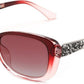 B-polarized Red / 58 Millimeters | B0D2RBPYNT | FEISEDY Polarized Women Sunglasses Retro Shades Photochromic Lens Sparkling Crystal Sunglasses UV400 Protection B0144