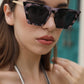 商品图片 28 | B08R8QL6DQ | FEISEDY Vintage Polarized Square Cat Eye Sunglasses Women Trendy Fashion Cateye Polarized Sunglasses B2692