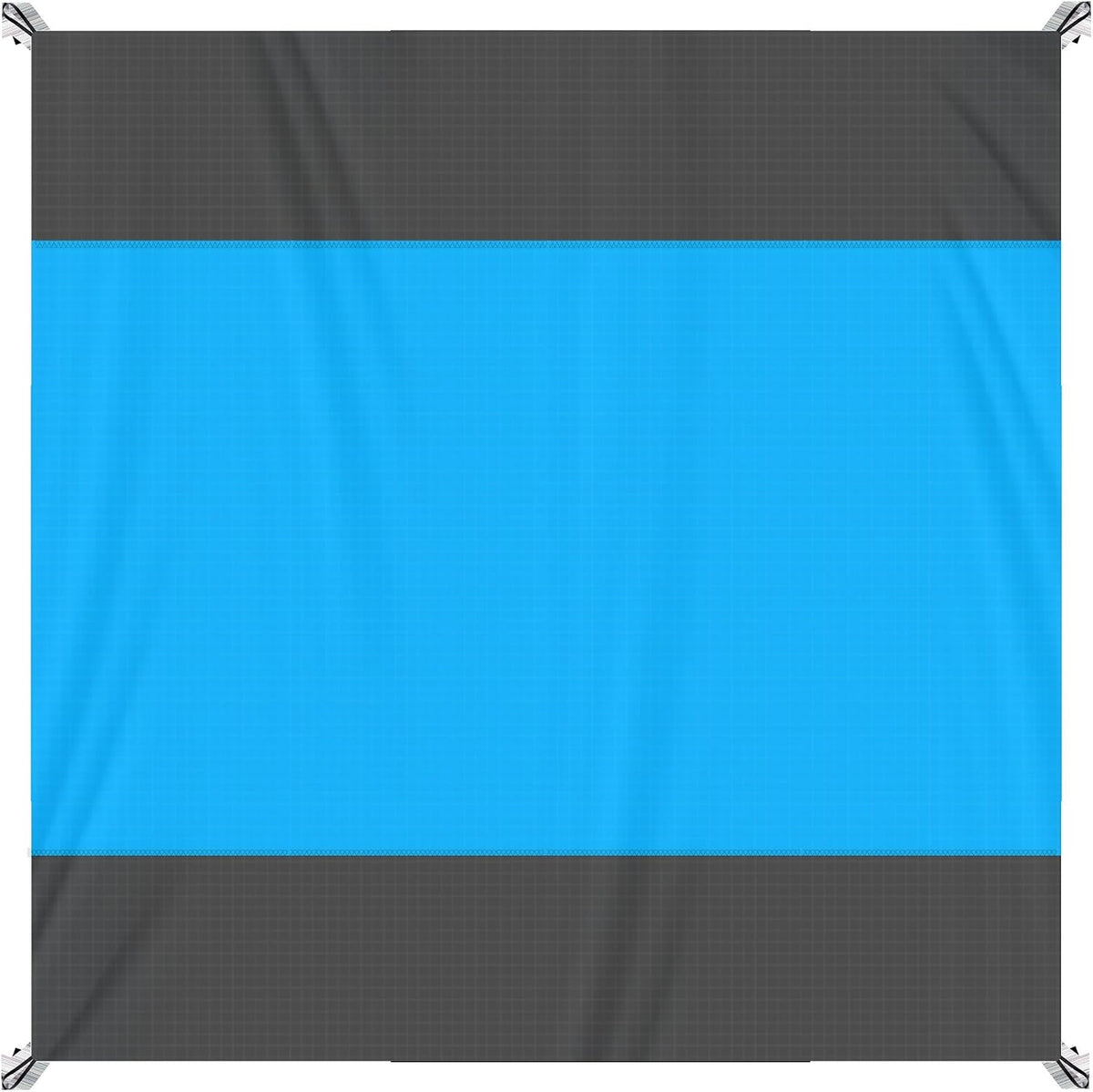Blue+gray(1～2 Person) / 79×55" | B0GR53CCJW | Beach Blanket Sandproof Waterproof, Large Beach Mat Oversized Quick Drying Lightweight Sand Free Mats with Stake, Carry Bag