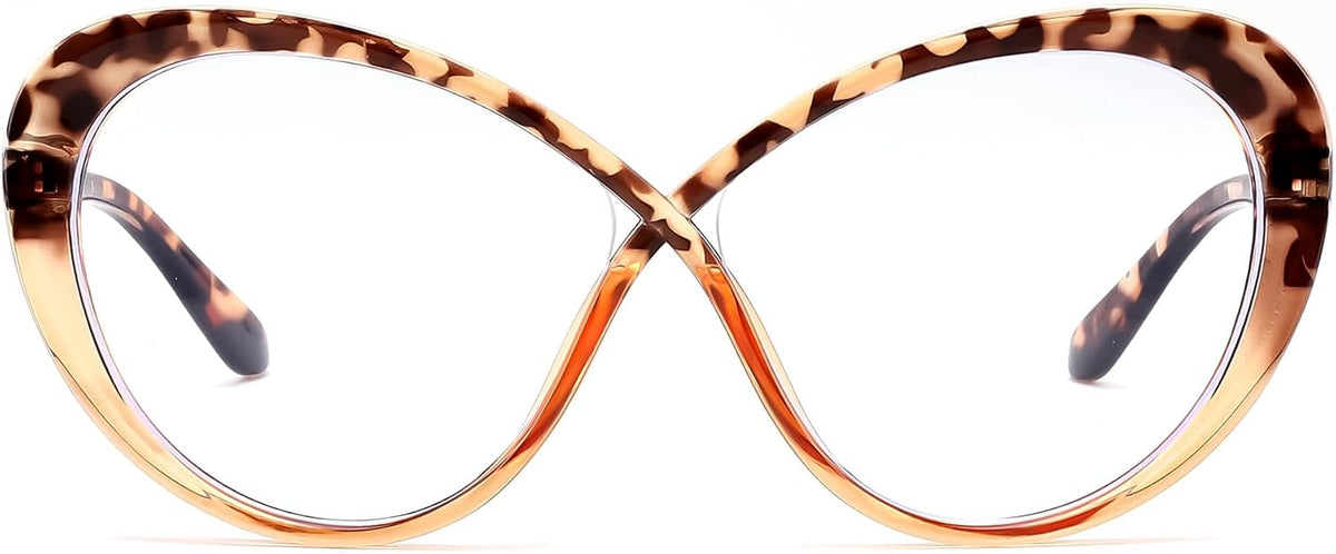 ÉÌƷͼƬ 29 | B0GXZ3356Q | FEISEDY Oversized Cat Eye Blue Light Blocking Glasses for Woman, Retro Cateye Eyeglasses, Stylish Bluelight Glasses B0454