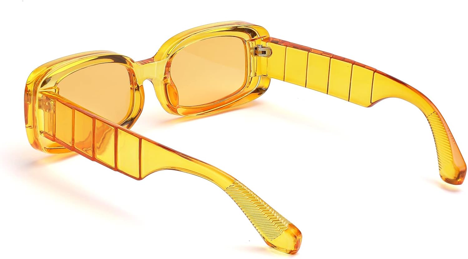 商品图片 15 | B0B12FXZW5 | FEISEDY Rectangle Sunglasses for Women Men Retro Y2k 90s Thick Frame Chunky Square Sunglasses UV400 Protection B2307