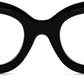 商品图片 2 | B0BGXNJFW2 | FEISEDY Retro Oversized Blue Light Blocking Reading Glasses Thick Frame Anti Glare Digital Eyestrain Readers B2980