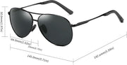 ÉÌƷͼƬ 4 | B09T5MGPPZ | FEISEDY Polarized Aviator Sunglasses for Men Women Classic Pilot Sun Glasses with Spring Hinge B2294