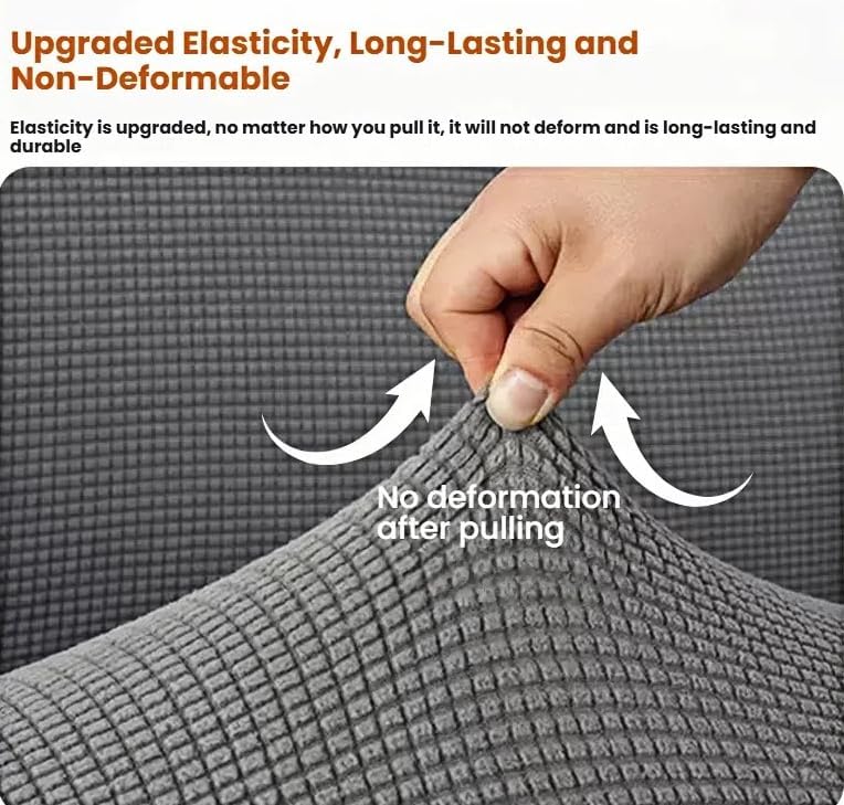 商品图片 5 | B0DXJXHZBG | 2Packs Stretch Office Computer Chair Seat Covers Set, Removable Washable Desk Chair Seat Cushion Protectors