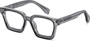 Transparent Gray / 50 Millimeters | B0CWRJHZWH | FEISEDY Blue Light Blocking Glasses Women Men Chunky Square Computer Glasses B0101