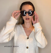 ÉÌƷͼƬ 7 | B08KXMJ9LV | FEISEDY Square Polarized Sunglasses Women Men Retro Trendy Shades UV400 Lenses B2624