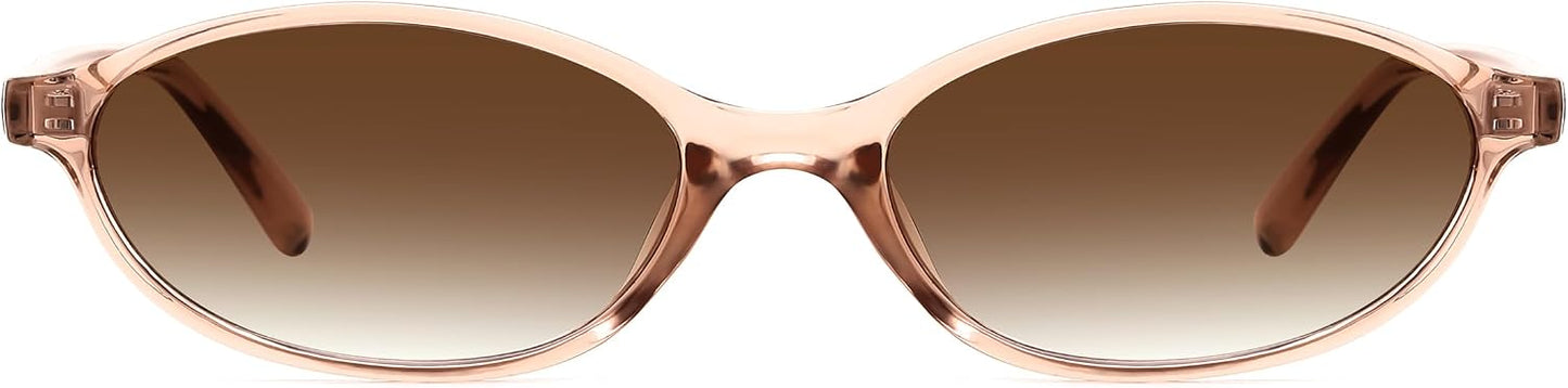商品图片 18 | B0DMN6519L | FEISEDY Retro Oval Cat Eye Sunglasses for Women 90s Narrow Lightweight Shades Y2k Trendy Sunnies B0257
