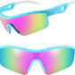 006 Blue Red Frame & Purple Mirror / 135 Millimeters | B0C715T9P8 | FEISEDY Men Sunglasses, Polarized Cycling Sunglasses, UV400 Sports Baseball Running Fishing Hiking Shades B2372