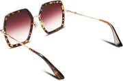 ÉÌƷͼƬ 20 | B08C7TTTDN | FEISEDY Women Large Hexagon Inspired Sunglasses Fashion Irregular Design Style Geometric B2503