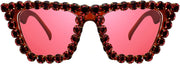 ÉÌƷͼƬ 14 | B09V7X56D4 | FEISEDY Women Crystal Square Cat Eye Sunglasses Sparkling Trendy Retro Cateye Sunglasses B2898