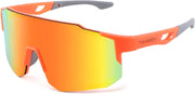 003-orange / 75mm | B0C6LLF8X9 | FEISEDY Sports Sunglasses for Men, Women and Teens - Baseball, Biking, Cycling UV400 Protection B2388