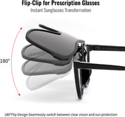 ÉÌƷͼƬ 4 | B0FX3QY3H3 | FEISEDY Polarized Clip-on Flip Up One Piece Sunglasses for Glasses TAC Lenses B0346