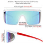 商品图片 5 | B096SD9GGG | FEISEDY Oversized Mirror Shield Sport 80s Sunglasses Ski Goggles Flat Top One Piece Futuristic Visor Women Men B2522