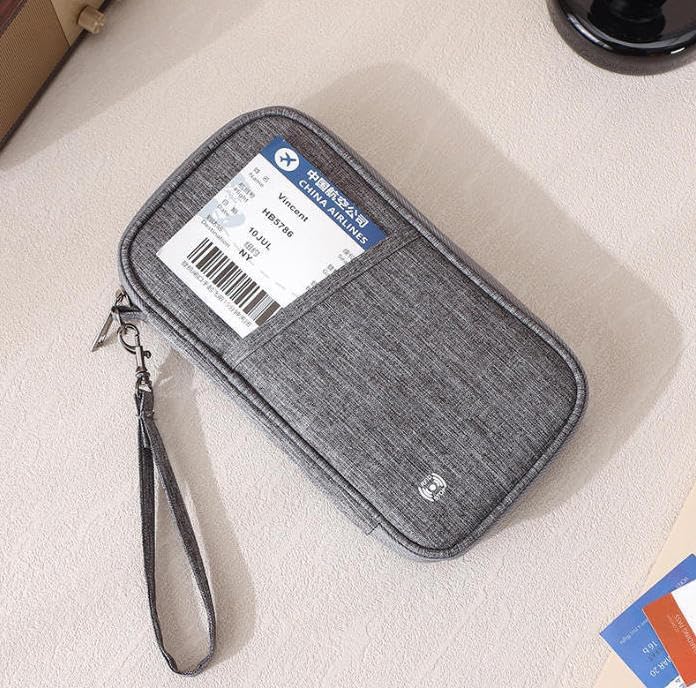 商品图片 10 | B0G91SM687 | Passport Holder for Travel Women Document Organizer RFID Blocking Passport Wallet Men Portable Case for ID Cards with Zipper