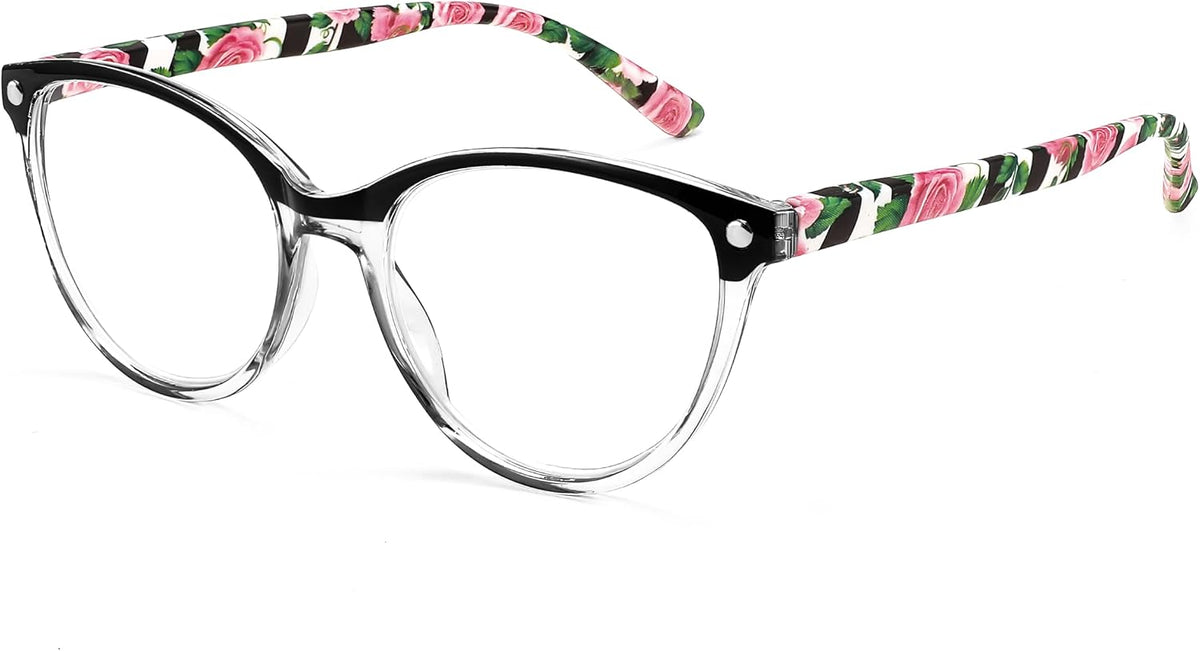 Black / 3.0 x | B0CHPCD1GJ | FEISEDY Reading Glasses Cat Eye Blue Light Blocking Readers Anti Eyestrain with Spring Hinge B0043