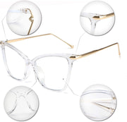 ÉÌƷͼƬ 12 | B085VSD2L3 | FEISEDY Oversized Cat Eye Glasses Frame Blue Light Blocking Eyewear for Women B2589