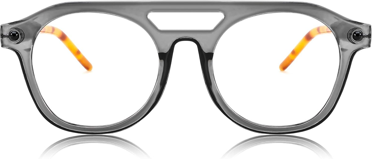 ÉÌƷͼƬ 29 | B0CJMDW1B6 | FEISEDY 70s Aviator Blue Light Blocking Glasses Square Pilot Frame Anti Glare Computer Glasses Women Men B0052