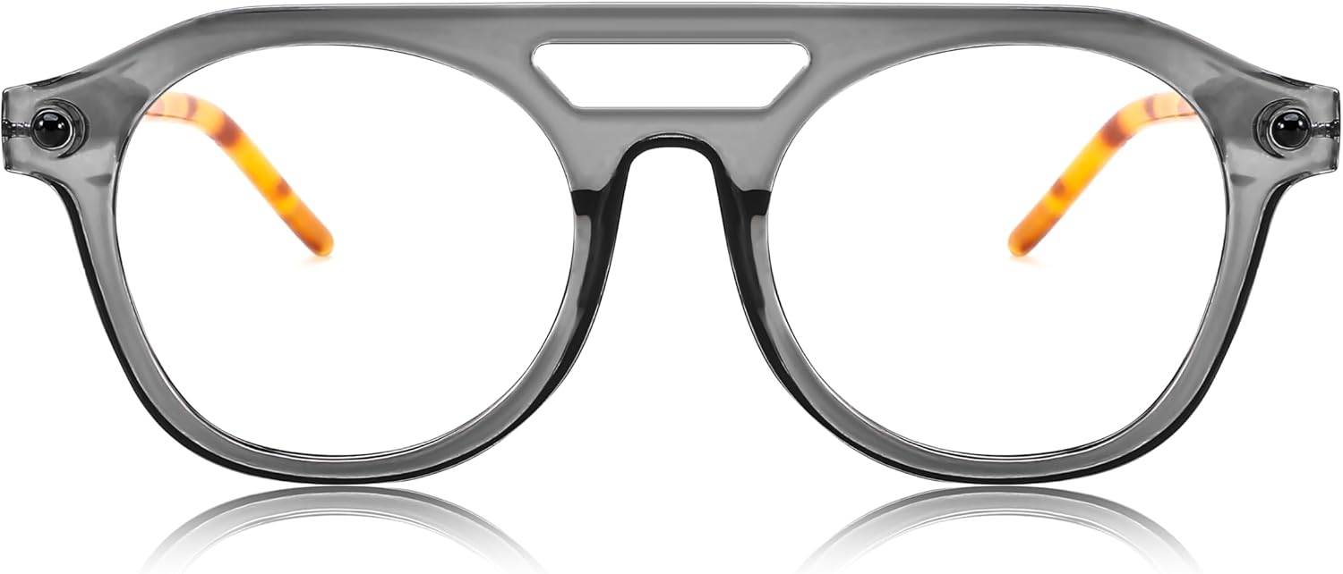 商品图片 29 | B0CJMDW1B6 | FEISEDY 70s Aviator Blue Light Blocking Glasses Square Pilot Frame Anti Glare Computer Glasses Women Men B0052