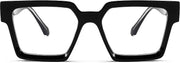 ÉÌƷͼƬ 17 | B0CDBH37B5 | FEISEDY Oversized Blue Light Glasses for Women Men TR90 Retro Square Anti Eyestrain Glasses Rectangle Fashion Frame B0037