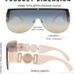 商品图片 17 | B095WNLFX1 | FEISEDY Fashion Oversized Sunglasses Women Trendy Designer One Piece Stylish UV400 Protection B2748