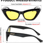 商品图片 12 | B09QKF53K5 | FEISEDY Vintage Small Cat Eye Sunglasses for Women Square Retro Cateye Eyewear B2869