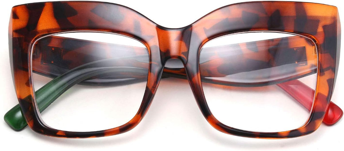 ÉÌƷͼƬ 17 | B07N5J9CF4 | FEISEDY Square Oversized Glasses Frame Eyewear Women B2475