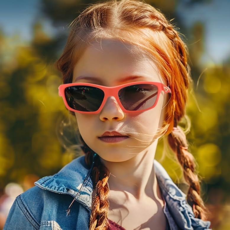 商品图片 9 | B0D1GDXPL3 | FEISEDY Kids Polarized Sunglasses TR90 Sports Cycling Glasses UV400 for Boys Girls Age 3-10 B0160