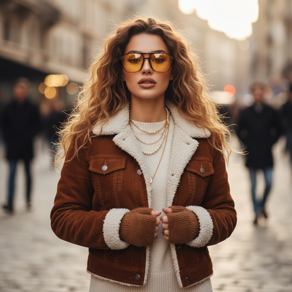 商品图片 36 | B09J8999GR | FEISEDY Retro Square Aviator Sunglasses Women Men 70s Vintage Trendy Plastic Frame Sun Glasses B2835