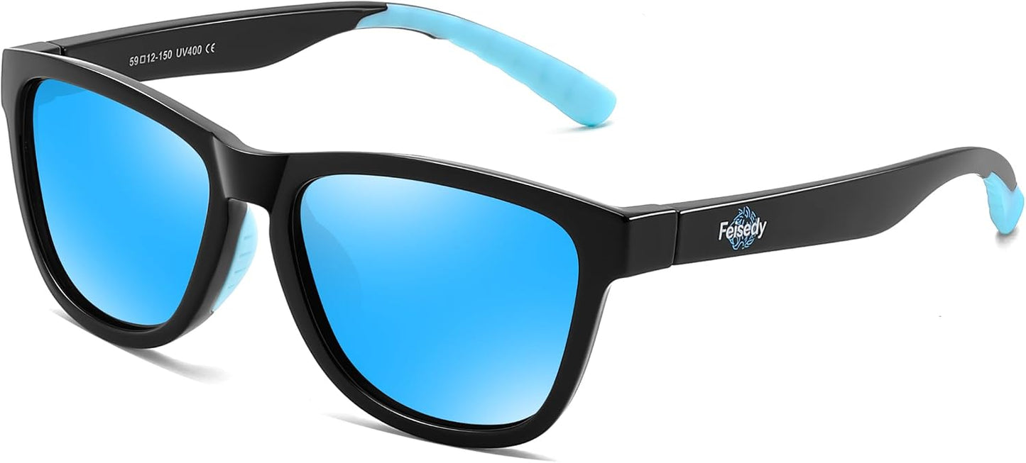 [FEISEDY] サングラス UV400 メンズ 運動用 偏光サングラス 超軽量25ｇ レディース ウェリントン型 カラーレンズ ランニング 釣り ドライブ アウトドア ファッション ユニセックス B1423