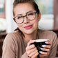商品图片 9 | B0CGNLZQFZ | FEISEDY Women Cateye Blue Light Blocking Glasses Fake Nerd Clear Computer Eyewear TR Fashion Frame B0040