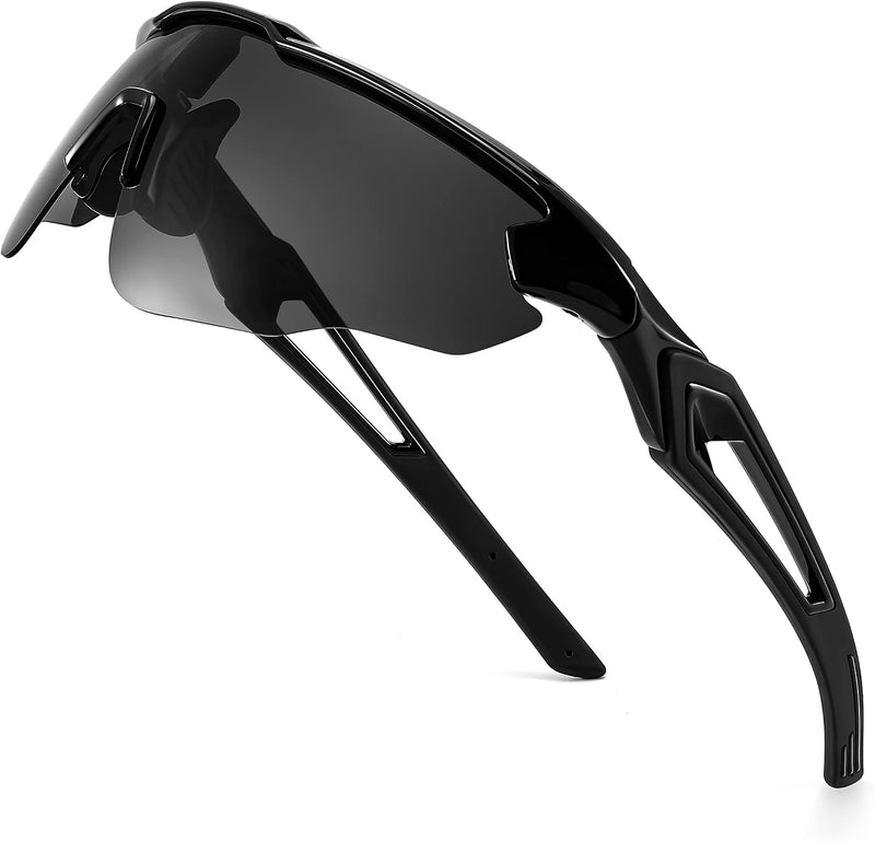 005black/Grey / 80 Millimeters | B0C3VXWRTK | FEISEDY Youth Sport Polarized Sunglasses for 8-16 Cycling Running Driving Baseball Goggles Glasses B0011