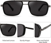 ÉÌƷͼƬ 12 | B0FDKZNCG9 | FEISEDY Retro Aviator Polarized Sunglasses For Women Men 70s Trendy B0292
