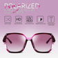 商品图片 68 | B079GT4RXH | FEISEDY Polarized Women Square Sunglasses Sparkling Composite Shiny Frame B2289