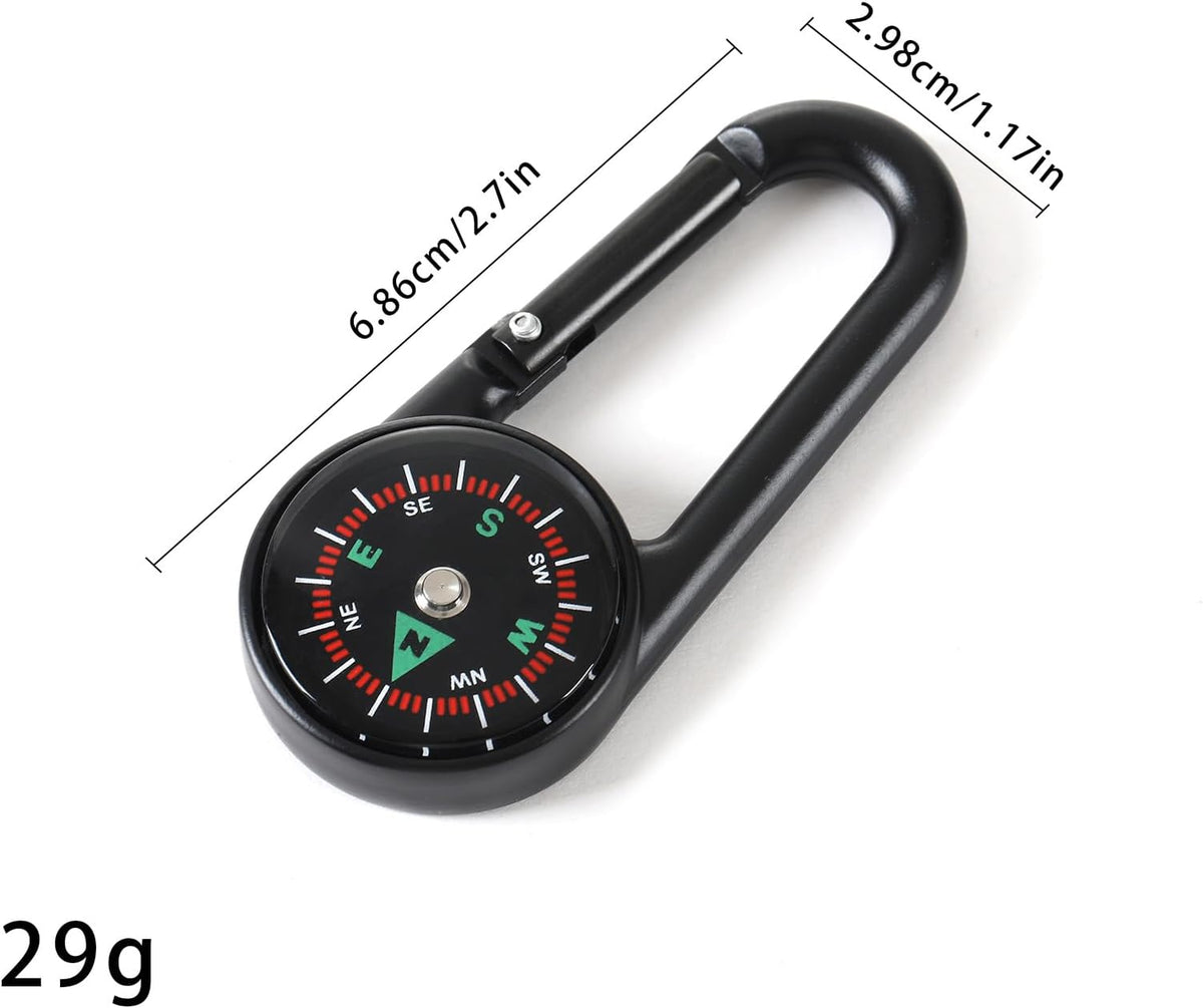 商品图片 5 | B0FY37L944 | Compass Keychain, Hiking Survival Gear with Carabiner Clip Portable Liquid Suspension Compass for Outdoor Activities