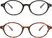 Black&tortoise / 47 Millimeters | B0F3XD7KWH | FEISEDY Vintage Oval Blue Light Glasses for Women Men Stylish Lightweight 90s Eyeglasses Fake Nerd Y2k Eyewear Frame B0242