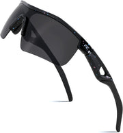 Spot Black-grey / 125 Millimeters | B0FBQTJWG5 | FEISEDY Kids Polarized Sports Sunglasses, TR90 UV400 Baseball Cycling