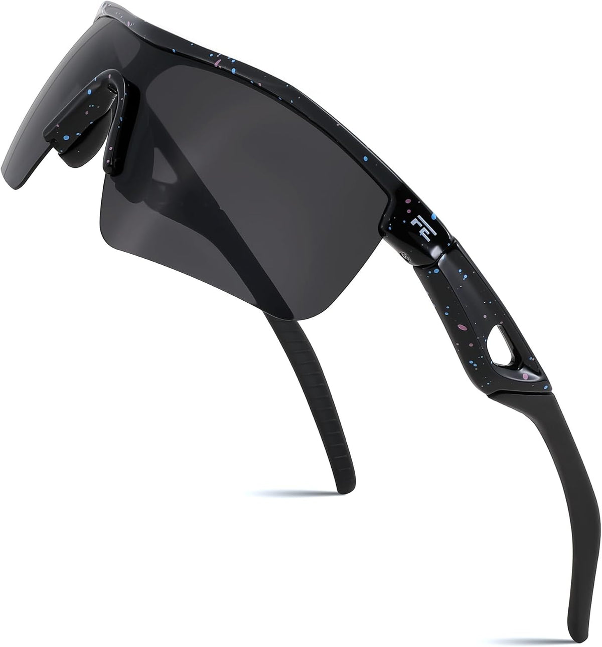 Spot Black-grey / 125 Millimeters | B0FBQTJWG5 | FEISEDY Kids Polarized Sports Sunglasses, TR90 UV400 Baseball Cycling