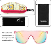 ÉÌƷͼƬ 8 | B09MW1KQ6Y | FEISEDY Kids Sunglasses for Girls Fashion Cute Boys Teenagers Glasses One Piece UV400 B2812