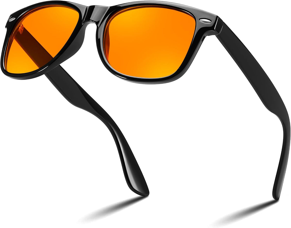ÉÌƷͼƬ 30 | B0FQ5DRDJG | FEISEDY Orange Blue Light Blocking Glasses for Woman Men Amber Lenses Computer Gaming Glasses for Better Sleep