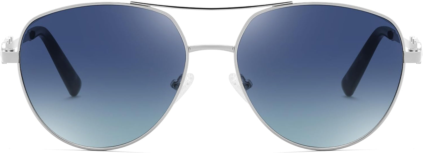 商品图片 24 | B0H4QPVJY6 | FEISEDY Retro Aviator Sunglasses for Women Men UV400 Shades B0409