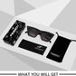 商品图片 24 | B09V7X56D4 | FEISEDY Women Crystal Square Cat Eye Sunglasses Sparkling Trendy Retro Cateye Sunglasses B2898