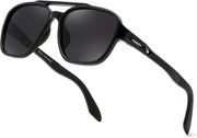 Black/Grey Lens / 56 Millimeters | B0GC34QD21 | FEISEDY Retro Aviator Polarized Sunglasses Women Men Outdoors B0260