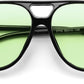 商品图片 15 | B0H1WCGC42 | FEISEDY Retro Square Aviator Sunglasses Women Men Double Bridge B0443