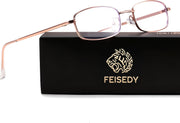 ÉÌƷͼƬ 12 | B0DQ3B3RQP | FEISEDY Vintage Blue Light Glasses for Women Metal Y2K Rectangle Glasses Gold Silver Fake Nerd Eyewear Frame B0271