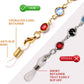 商品图片 4 | B07YZG73PK | FEISEDY Eyeglasses Lanyards for Women Reading Glasses Fashion Lanyards Necklace - Eyewear Retainer B2525