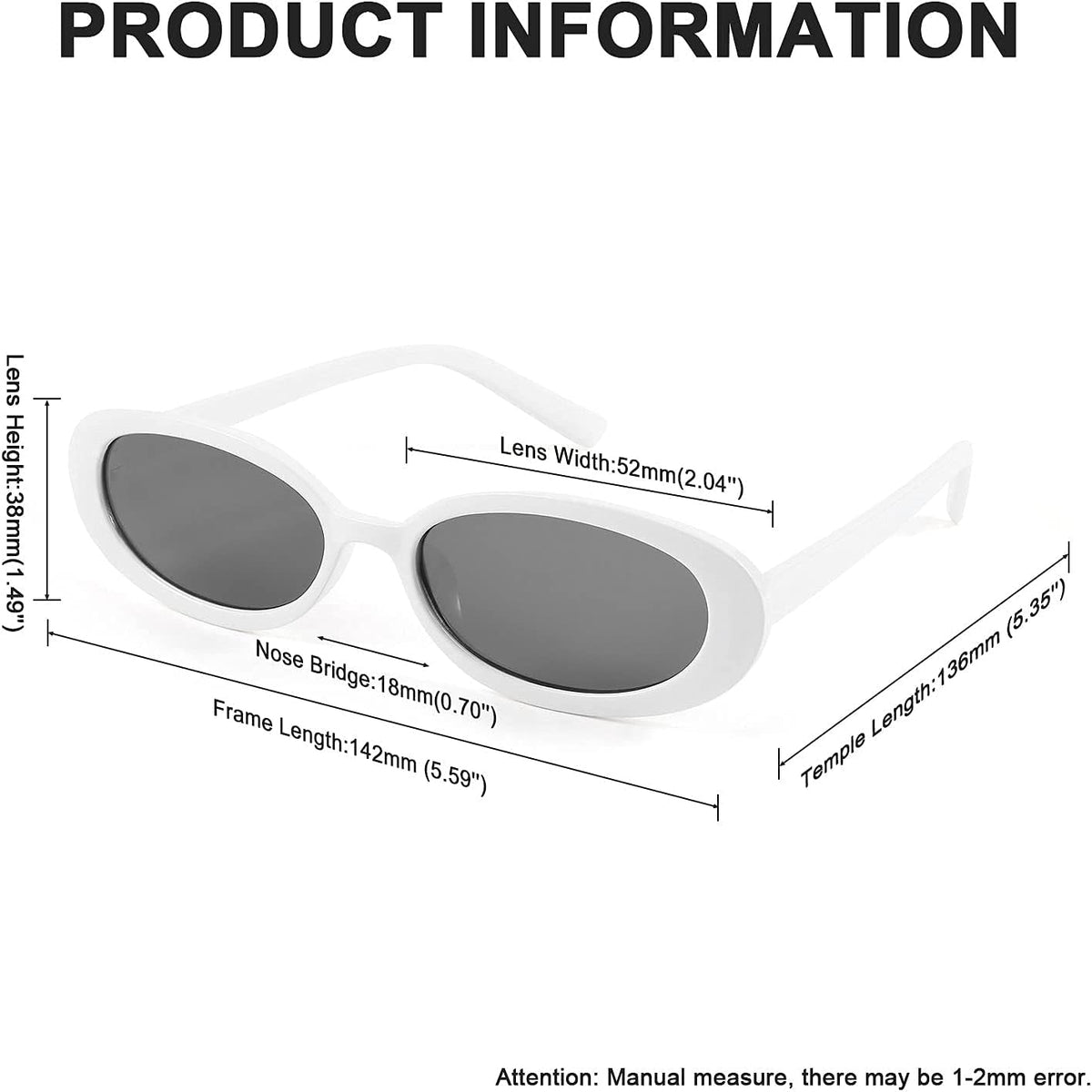 ÉÌƷͼƬ 21 | B09CPPH1XH | FEISEDY Retro 90s Oval Small Sunglasses Women Men Trendy Sunglasses Tinted Glasses B2801