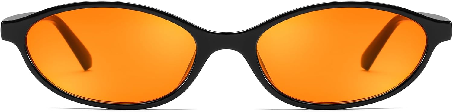商品图片 29 | B0DMN6519L | FEISEDY Retro Oval Cat Eye Sunglasses for Women 90s Narrow Lightweight Shades Y2k Trendy Sunnies B0257