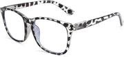 Leopard / 2.0 x | B07Z1M1ZKC | FEISEDY Vintage Reading Blue Light Blocking Glasses Women Men Reader Spring Hinge Glasses B2519