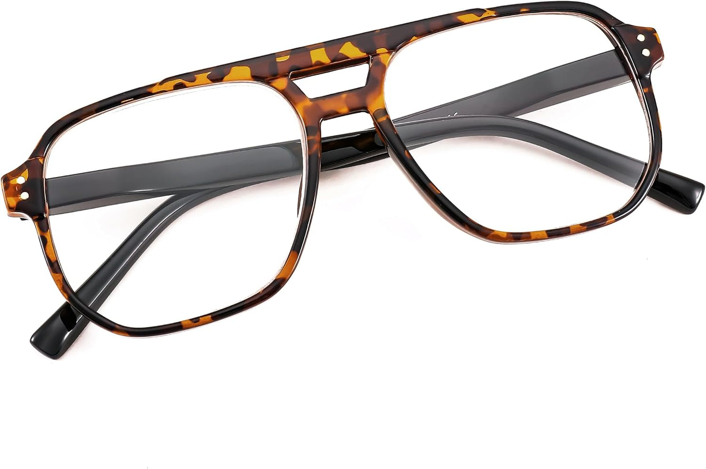 商品图片 19 | B0CHJST8ZK | FEISEDY Retro Aviator Reading Glasses Women Men Blue Light Blocking Reader Plastic Lightweight Frame B0071